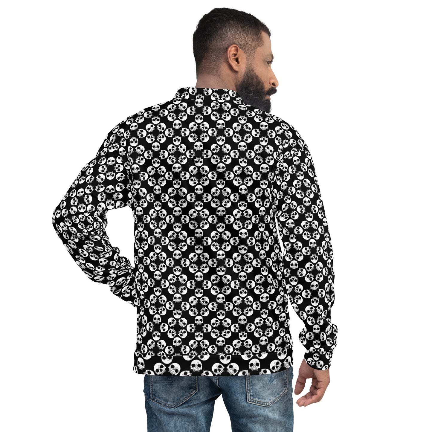 Bomber Jacket (Unisex) | Small Skull Print