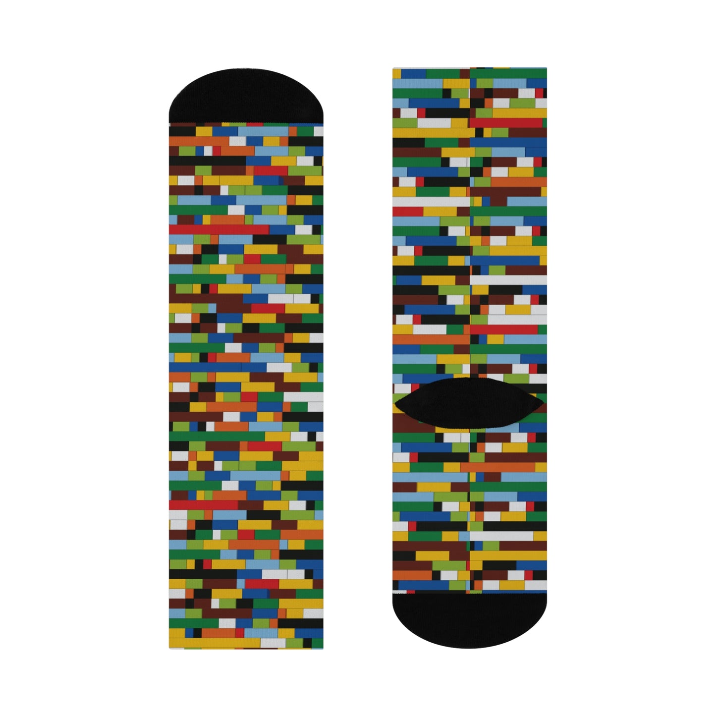 Cushioned Crew Socks | Toy Bricks