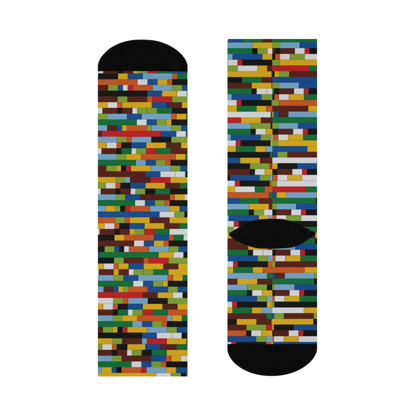 Cushioned Crew Socks | Toy Bricks